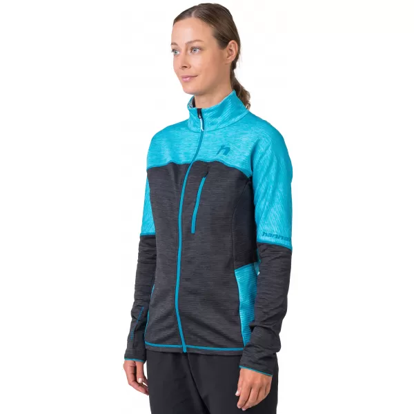  Damen-Sweatshirt HANNAH MEDA KLARWASSER/ANTHRAZITMEL 
