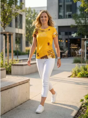 Hochwertiges Funktions-T-Shirt für Damen ALTISPORT VOJ/ALW009TR01 GELB