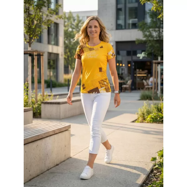  Hochwertiges Funktions-T-Shirt für Damen ALTISPORT VOJ/ALW009TR01 GELB 
