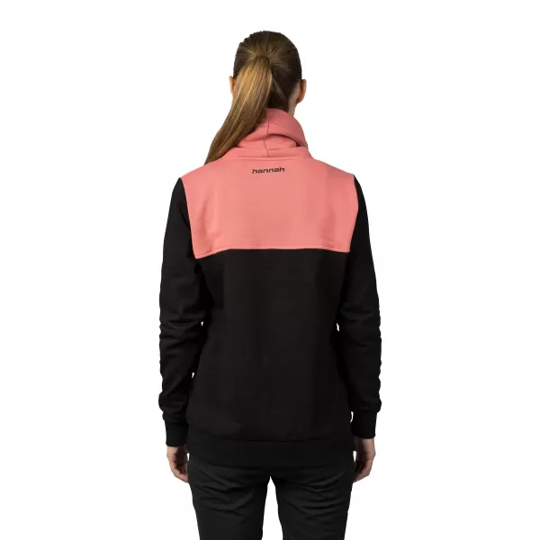  Damen-Sweatshirt HANNAH SIBELE ANTHRAZIT/VERBLASSTES ROSA 