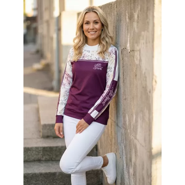  Premium-Sweatshirt für Damen ALTISPORT VOJ/ALW008MI01 BURGUND 
