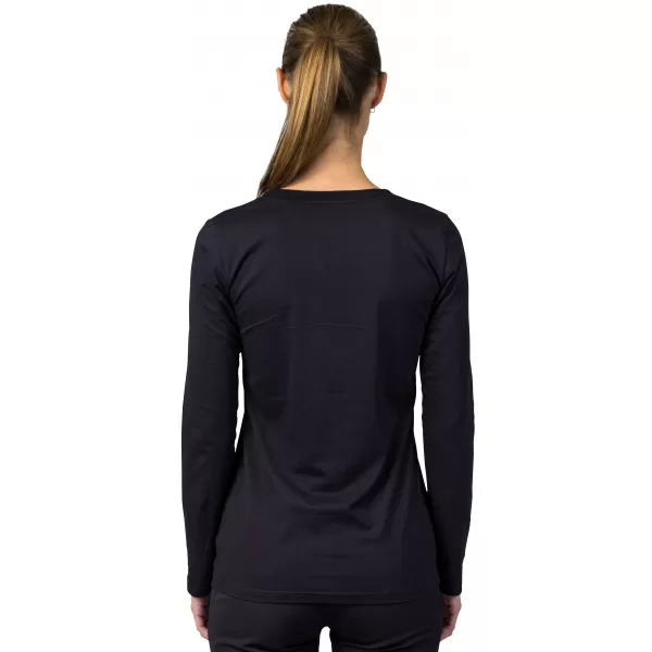  Damen-T-Shirt mit langen Ärmeln HANNAH ELARA ANTHRAZIT (WEIß) 