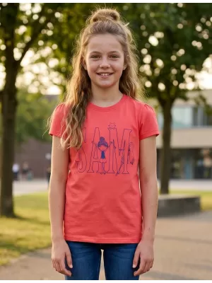 Mädchen-T-Shirt SAM 73 IELENIA KT 506 LEUCHTEND ROSA