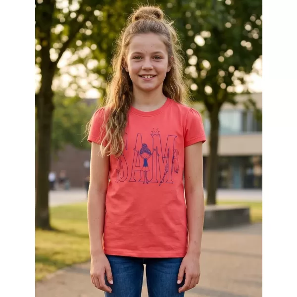  Mädchen-T-Shirt SAM 73 IELENIA KT 506 LEUCHTEND ROSA 