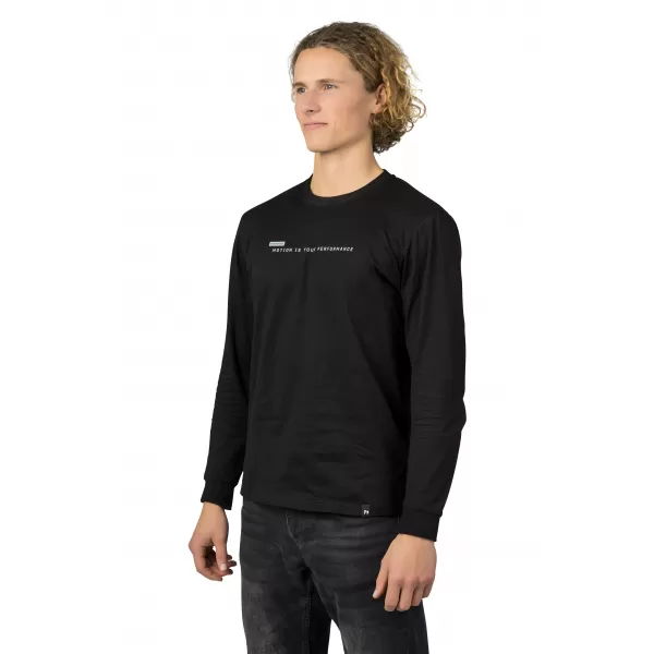  Herren-T-Shirt mit langen Ärmeln HANNAH KIRK ANTHRAZIT 