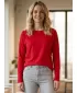 Damen-T-Shirt mit langen Ärmeln SAM 73 PATTY WT 895 ROT