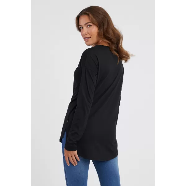  Damen-T-Shirt mit langen Ärmeln SAM 73 SHERRI WT 897 SCHWARZ 