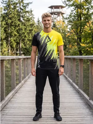 Hochwertiges Funktions-T-Shirt für Herren ALTISPORT VOJ/ALM006TR01 SCHWARZ UND GELB