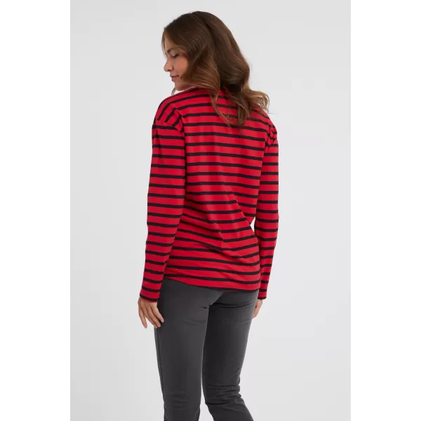  Damen-T-Shirt mit langen Ärmeln SAM 73 PRUDENCE WT 893 ROT 