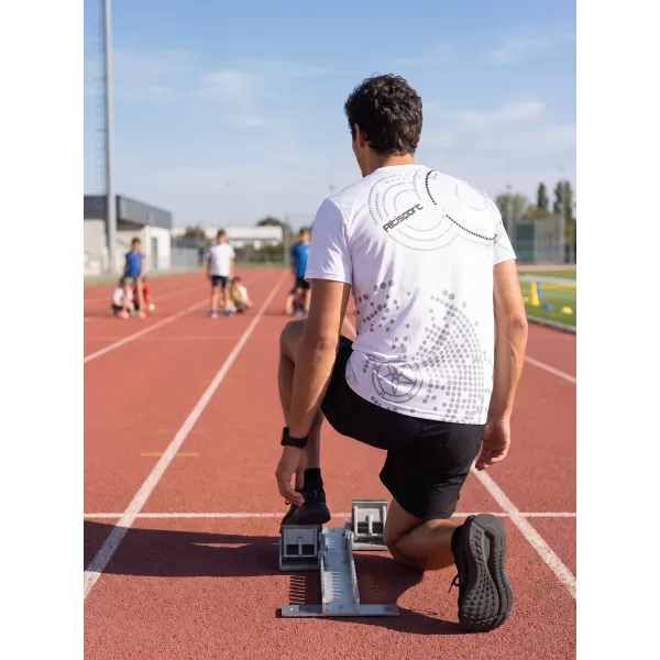  Premium-T-Shirt für Herren ALTISPORT VOJ/ALM003TR01 WEIß 