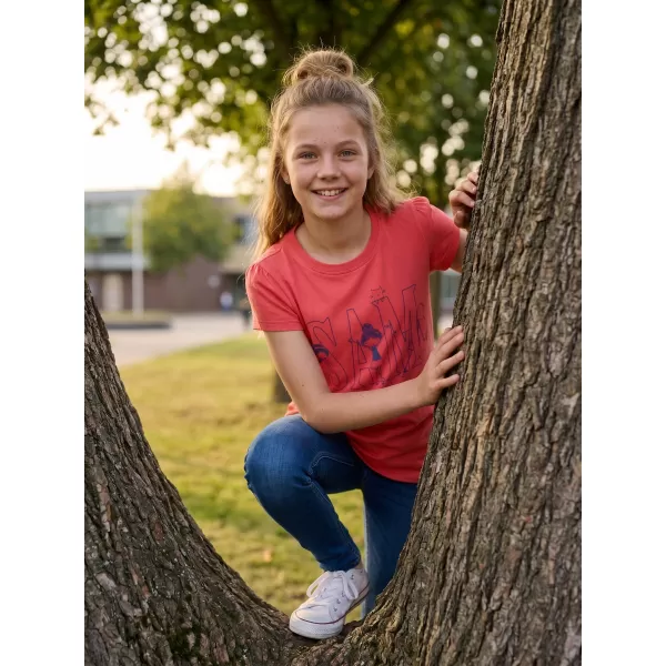  Mädchen-T-Shirt SAM 73 IELENIA KT 506 LEUCHTEND ROSA 
