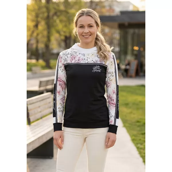  Premium-Sweatshirt für Damen ALTISPORT VOJ/ALW008MI01 SCHWARZ 