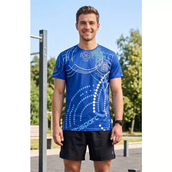  Premium-T-Shirt für Herren ALTISPORT VOJ/ALM003TR01 KÖNIGSBLAU 