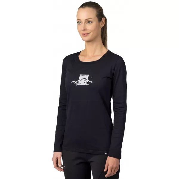  Damen-T-Shirt mit langen Ärmeln HANNAH ELARA ANTHRAZIT (WEIß) 