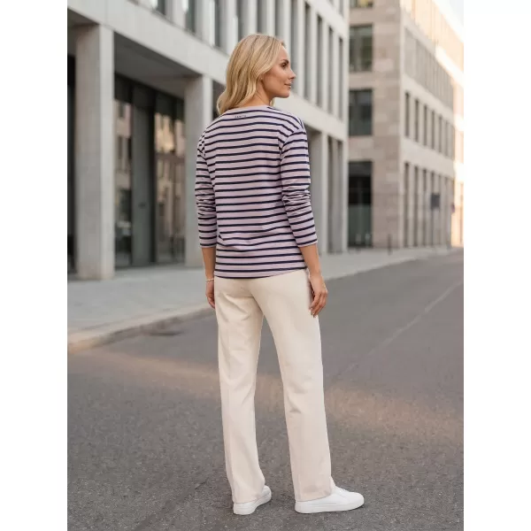  Damen-T-Shirt mit langen Ärmeln SAM 73 PRUDENCE WT 893 ALTE ROSE 