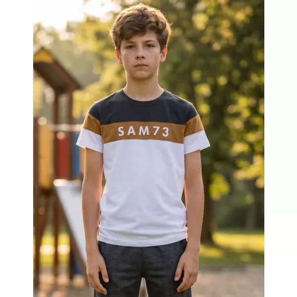  T-Shirt für Jungen SAM 73 KALLAN KT 503 WEIß 