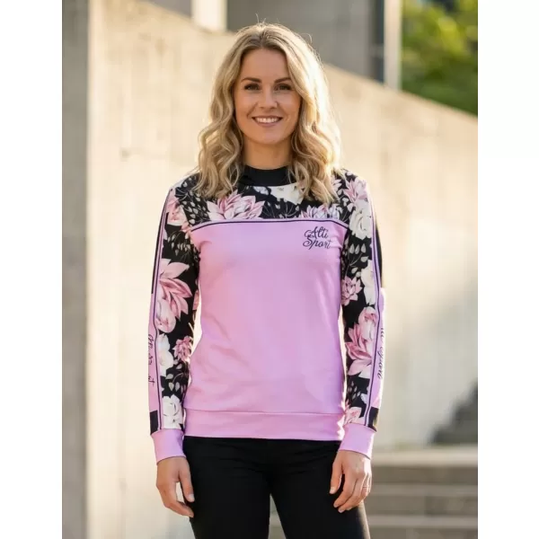  Premium-Sweatshirt für Damen ALTISPORT VOJ/ALW008MI01 HELL-PINK 