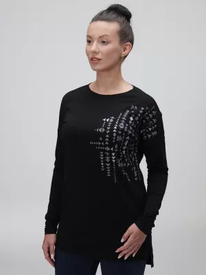 Damen-T-Shirt LOAP ABVERA CLW23153 SCHWARZ