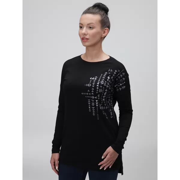  Damen-T-Shirt LOAP ABVERA CLW23153 SCHWARZ 