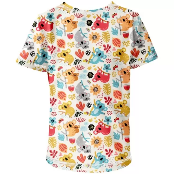  Kurz -schwaches t -Shirt WAMU HRAVÉ KOALY WEIß/FARBIGER 