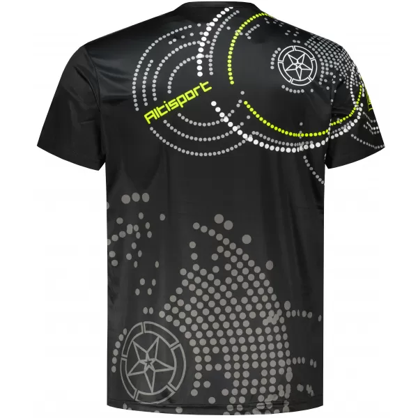  Premium-T-Shirt für Herren ALTISPORT VOJ/ALM003TR01 SCHWARZ UND GELB 