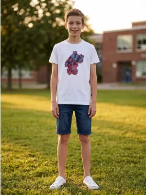 T-Shirt für Jungen SAM 73 SILAQUI KT 502 WEIß