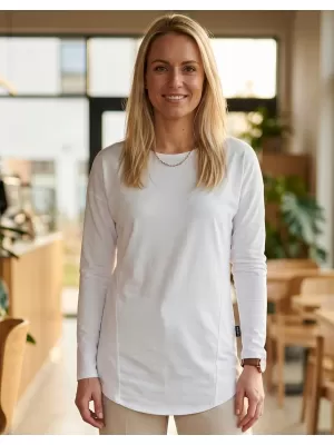Damen-T-Shirt mit langen Ärmeln SAM 73 SHERRI WT 897 WEIß