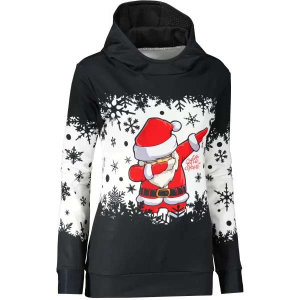  Premium-Sweatshirt für Damen ALTISPORT VOJ/ALWVN2MI01 SCHWARZ 