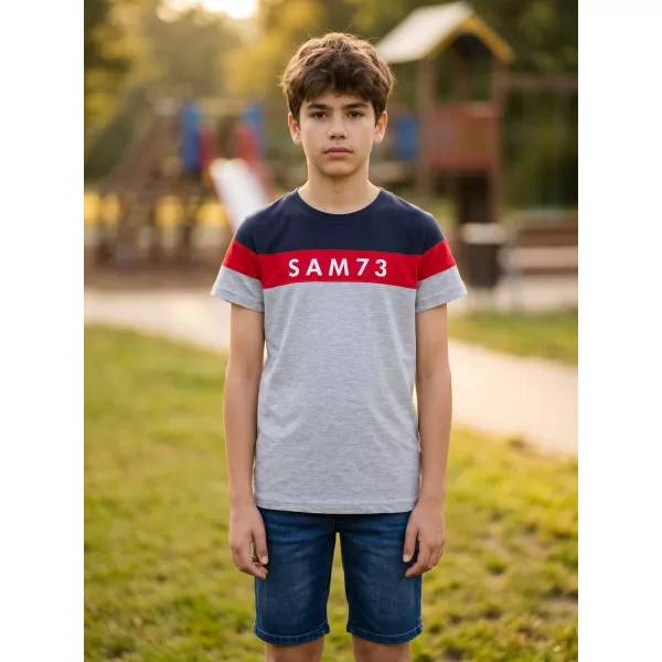  T-Shirt für Jungen SAM 73 KALLAN KT 503 HELLGRAU 