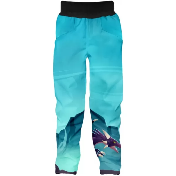  Softshellhose für Kinder WAMU DRAGON FANTASY BLAU 