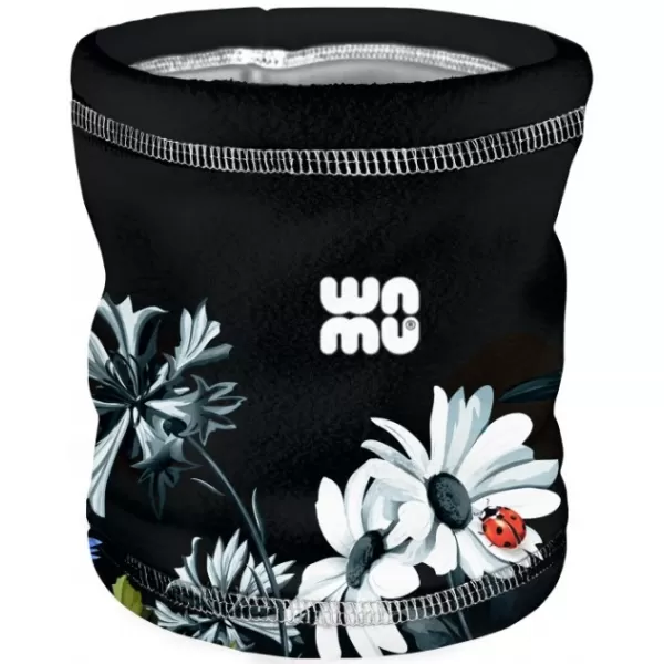  Fleece-Halstuch für Kinder WAMU LUČNÍ KYTKY SCHWARZ 