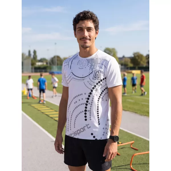  Premium-T-Shirt für Herren ALTISPORT VOJ/ALM003TR01 WEIß 
