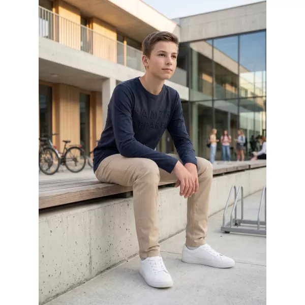  Jungen-T-Shirt mit langen Ärmeln SAM 73 CELDOR KT 501 DUNKELBLAU 