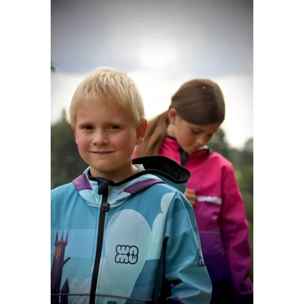  Baby Softshell Jacke WAMU DRAGON FANTASY BLAU 