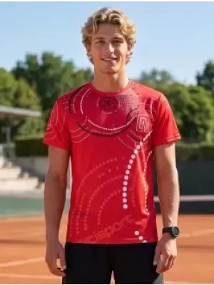 Premium-T-Shirt für Herren ALTISPORT VOJ/ALM003TR01 ROT
