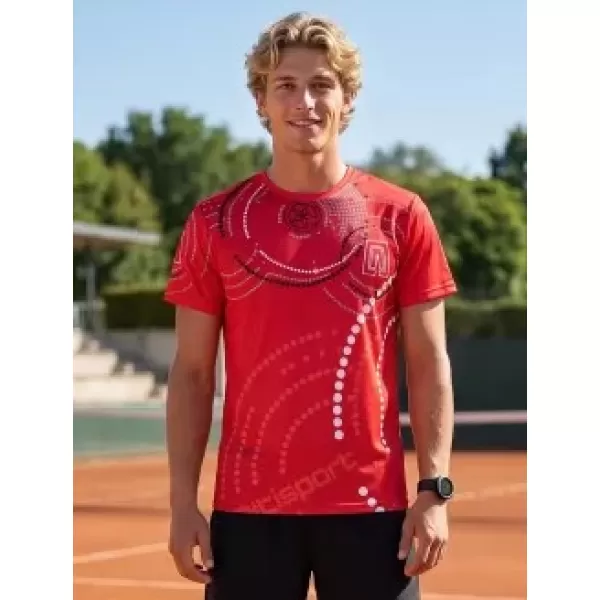  Premium-T-Shirt für Herren ALTISPORT VOJ/ALM003TR01 ROT 