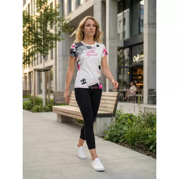  Hochwertiges Funktions-T-Shirt für Damen ALTISPORT VOJ/ALW009TR01 WEIß 