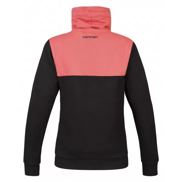  Damen-Sweatshirt HANNAH SIBELE ANTHRAZIT/VERBLASSTES ROSA 
