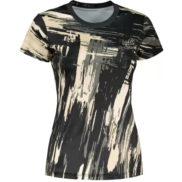  Hochwertiges Funktions-T-Shirt für Damen ALTISPORT VOJ/ALW010TR01 SCHWARZ BRAUN 