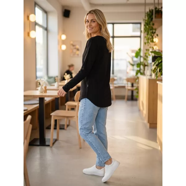 Damen-T-Shirt mit langen Ärmeln SAM 73 SHERRI WT 897 SCHWARZ 