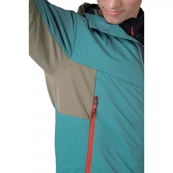  Herrenjacke HANNAH KECHU HOODY ÖLBLAU/GEBRANNTES OLIV 