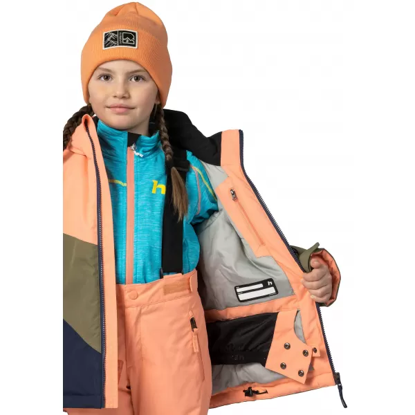  Kinderjacke HANNAH KIGALI JR CANTALOUPE/GEBRANNTE OLIVE 