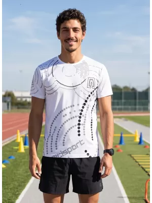Premium-T-Shirt für Herren ALTISPORT VOJ/ALM003TR01 WEIß