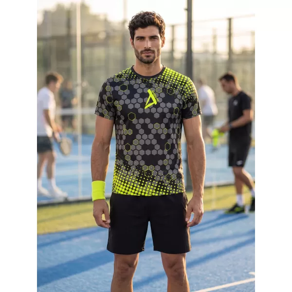  Hochwertiges Funktions-T-Shirt für Herren ALTISPORT VOJ/ALM005TR01 SCHWARZ UND GELB 