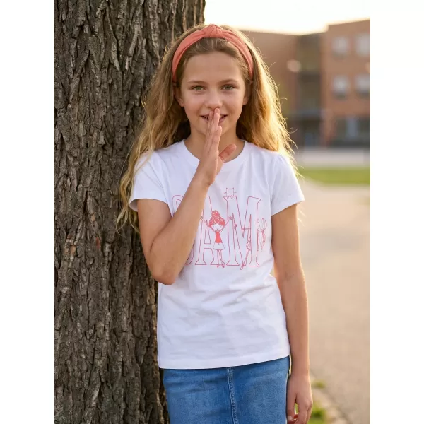  Mädchen-T-Shirt SAM 73 IELENIA KT 506 WEIß 