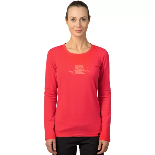  Damen-T-Shirt mit langen Ärmeln HANNAH ELARA HIBISKUS 