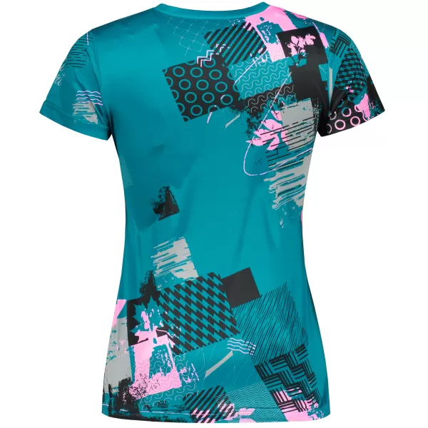  Hochwertiges Funktions-T-Shirt für Damen ALTISPORT VOJ/ALW009TR01 PETROL/HELLROSA 