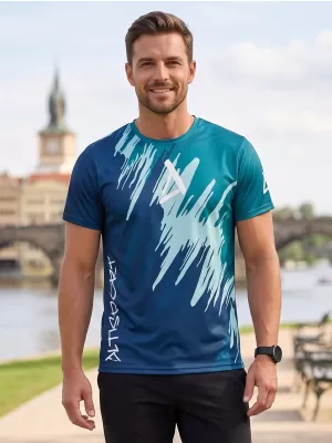 Hochwertiges Funktions-T-Shirt für Herren ALTISPORT VOJ/ALM006TR01 KEROSIN/BLAU