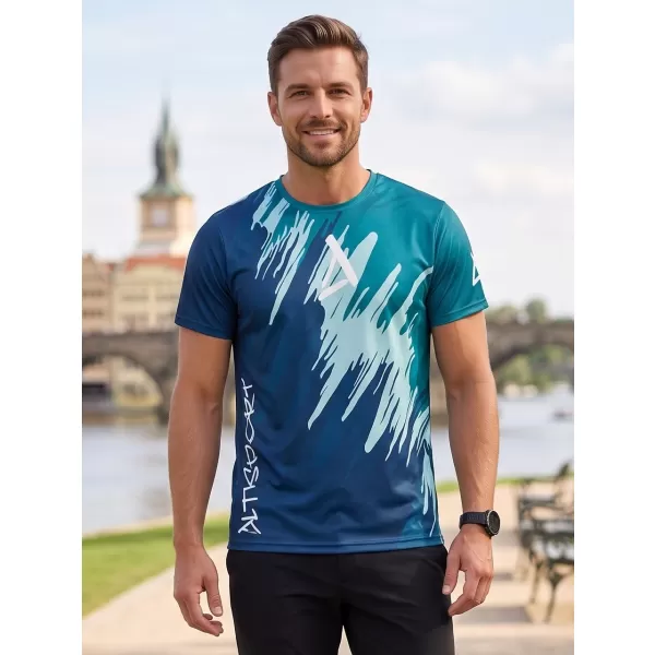  Hochwertiges Funktions-T-Shirt für Herren ALTISPORT VOJ/ALM006TR01 KEROSIN/BLAU 