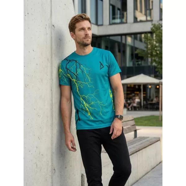  Premium-T-Shirt für Herren ALTISPORT VOJ/ALM004TR01 KEROSIN/GELB 